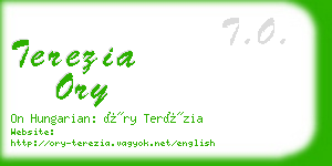 terezia ory business card